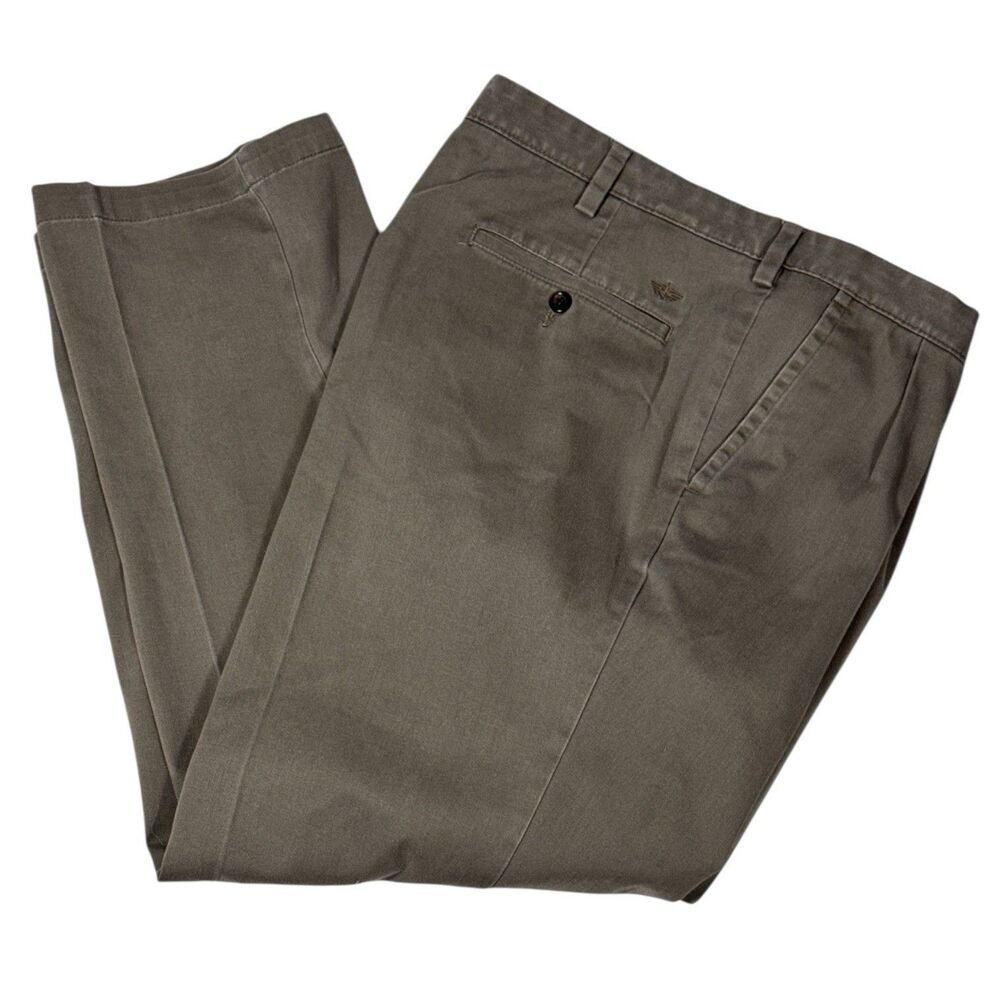 Dockers Classic Fit Mens Dress Pant Army Olive Green 42x32
